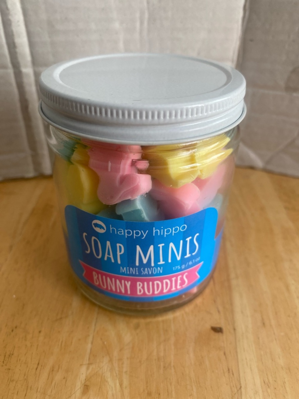 Soap Minis Bunny Buddies - Pastel Multi-Color 6.1 oz full jar. NWT NIP - Picture 2 of 6